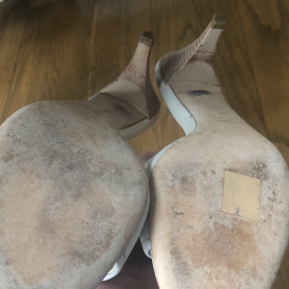 PRADA Heels - VERO CUOIO  | Prada Kitten Heels - Off White | EUC | 3 inch heel - Picture 5 of 8